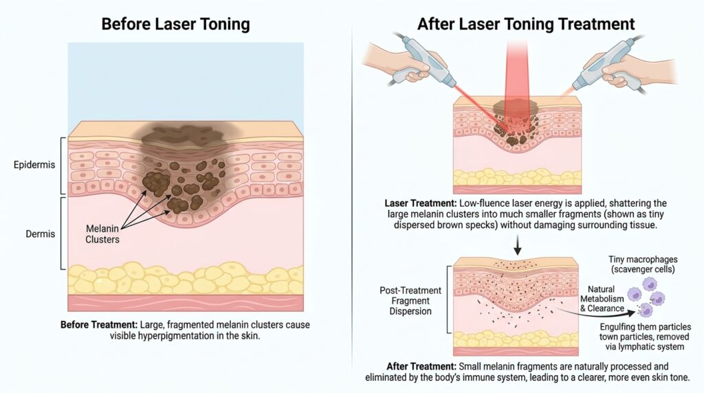 레이저 토닝이 색소를 제거하는 원리 
